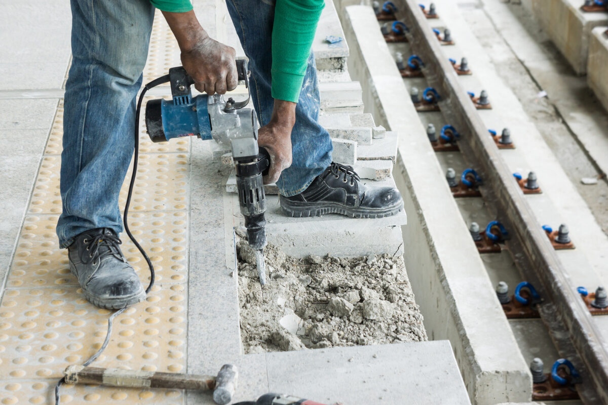 breaking up concrete