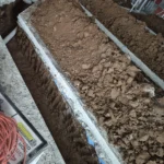 Trenching for Water Line Installation